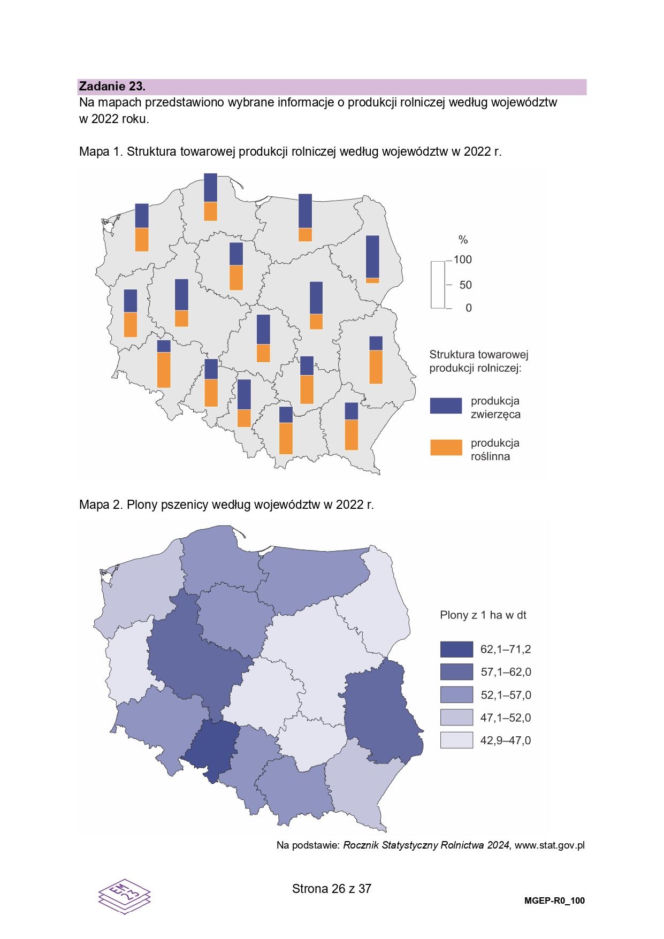 Matura 2026 geografia poziom rozszerzony - arkusz CKE