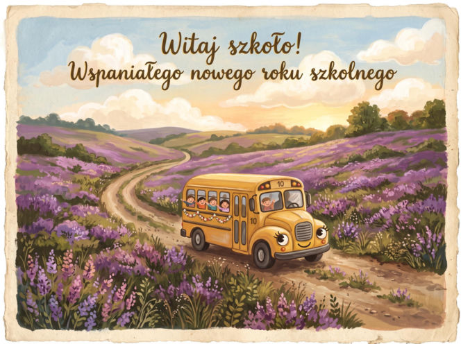 kartka na rozpoczęcie roku szkolnego