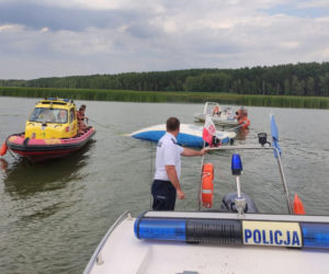 Wichura przewróciła ośmioosobowy jacht! Drmat na Zalewie Koronowskim