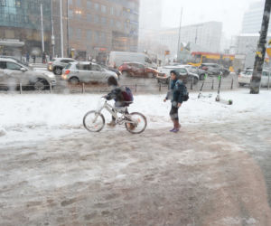 Śnieżyca w Warszawie
