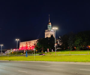 Nowa iluminacja Zamku Książąt Pomorskich w Szczecinie