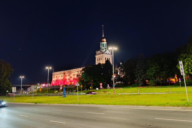 Nowa iluminacja Zamku Książąt Pomorskich w Szczecinie