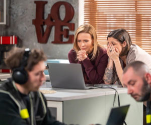 Pierwsza miłość, odcinek 4149. Marysia (Aneta Zając), Kinga (Aleksandra Zienkiewicz)