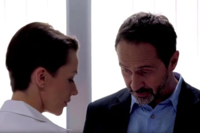 Na dobre i na złe odc. 646. Sylwia Mróz (Magdalena Turczeniewicz) Ksawery Stanisławski (Marek Ślosarski)