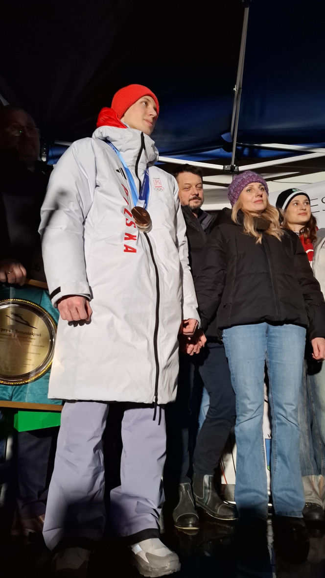 Powitanie Kacpra Tomasiaka w Bystrej 18.02.2026