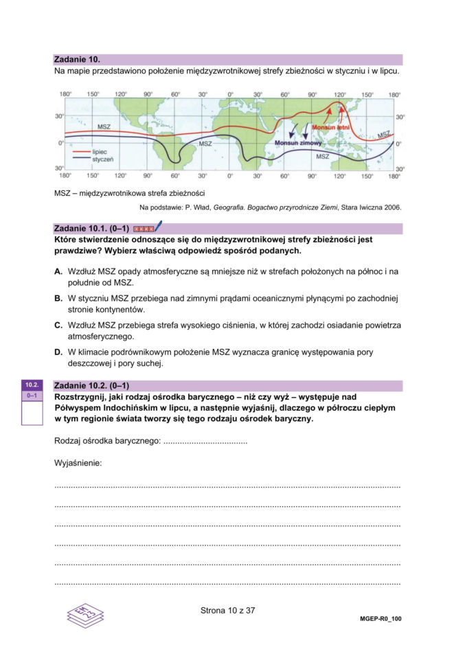 Matura próbna 2026: geografia rozszerzona ARKUSZE CKE + ODPOWIEDZI do ściągnięcia PDF, JPG