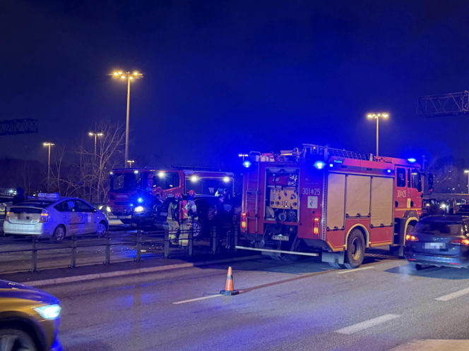 Karambol na moście Grota-Roweckiego