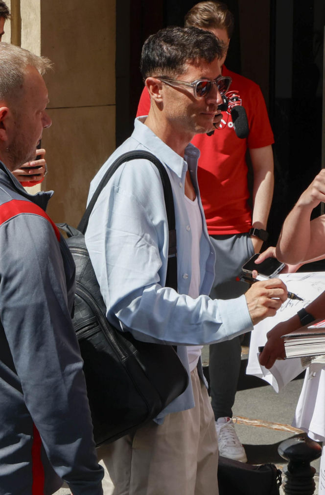 Robert Lewandowski na zgrupowaniu kadry we Wrocławiu