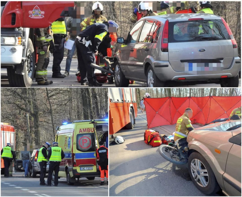 12-letni Sambor zobaczył kolegów po drugiej stronie ulicy, skręcił rowerem wprost pod auto