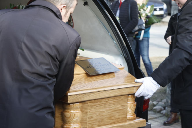 Pogrzeb fotoreportera Adama Chełstowskiego