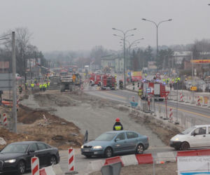 Koparka uszkodziła rurę z gazem
