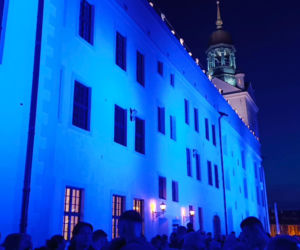 Nowa iluminacja Zamku Książąt Pomorskich w Szczecinie