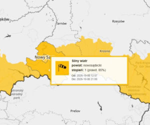 Uwaga na silny wiatr.  W górach powieje nawet do 80 kilometrów na godzinę!