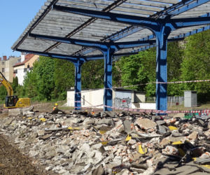 Intensywne prace na stacji Olstzyn Główny. 