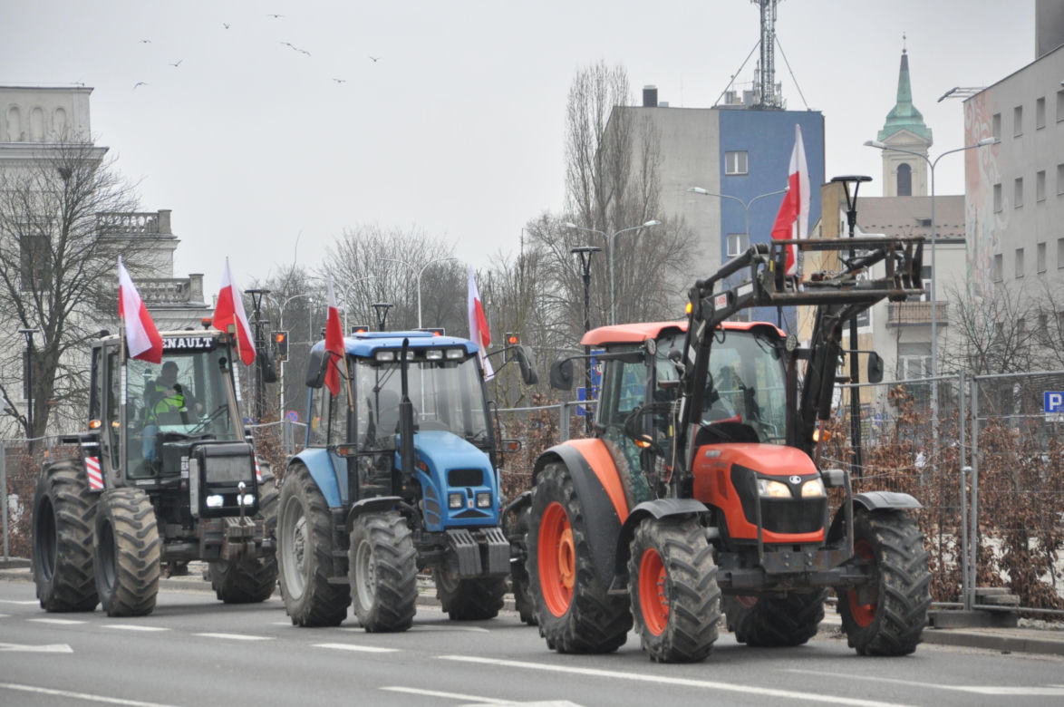 Strajk rolników w Kielcach. 14 marca 2024