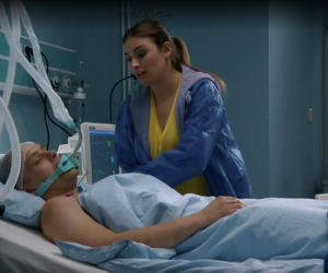 Barwy szczęścia, odc. 2220. Hubert (Marek Molak), Klara (Olga Jankowska)