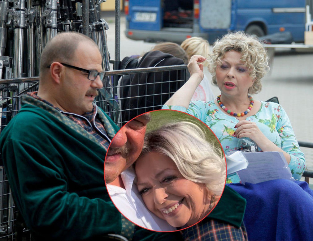 Ranczo - na planie serialu: Paweł Kozioł (Cezary Żak), Halina Kozioł (Violetta Arlak)