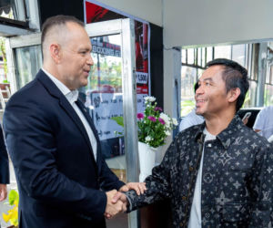 Karol Nawrocki i Manny Pacquiao