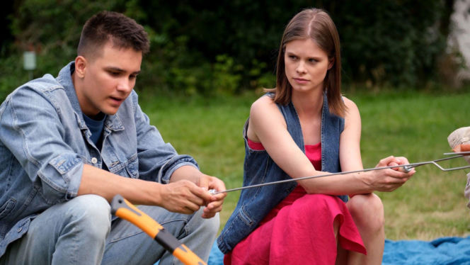 M jak miłość odc. 1902. Majka (Matylda Giegżno), Janek Winiar (Jakub Sirko)