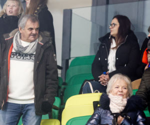 Kibice GKS Katowice dopingowali piłkarzy w meczu z Pogonią