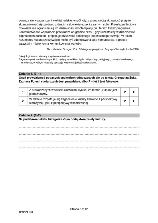 Matura 2024 - język polski. Arkusze Formuła 2015 (pp)