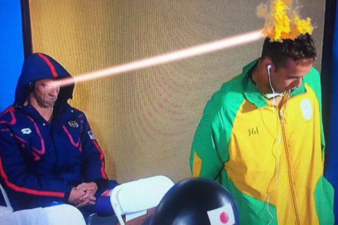 Michael Phelps: memy z zabawną miną pływaka na Rio 2016