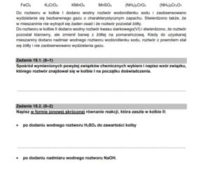 Matura z chemii 2021 - arkusz PDF