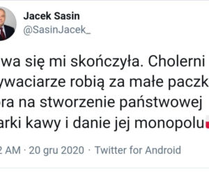 Fałszywe konto Jacka Sasina