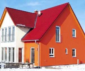 Pomarańczowa elewacja