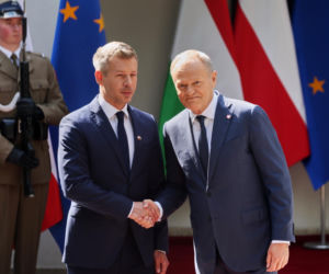Spotkanie Donalda Tuska i Petera Magyara