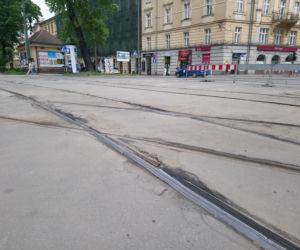 Kraków: Zobacz jak postępują prace przy przebudowie ulicy Krakowskiej