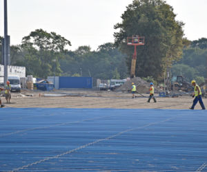 Budowa stadionu w Szczecinie - sierpień 2020
