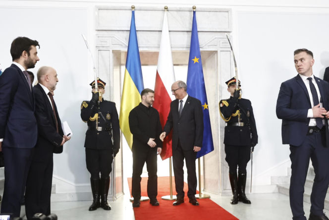 Wołodymyr Zełenski w polskim Sejmie