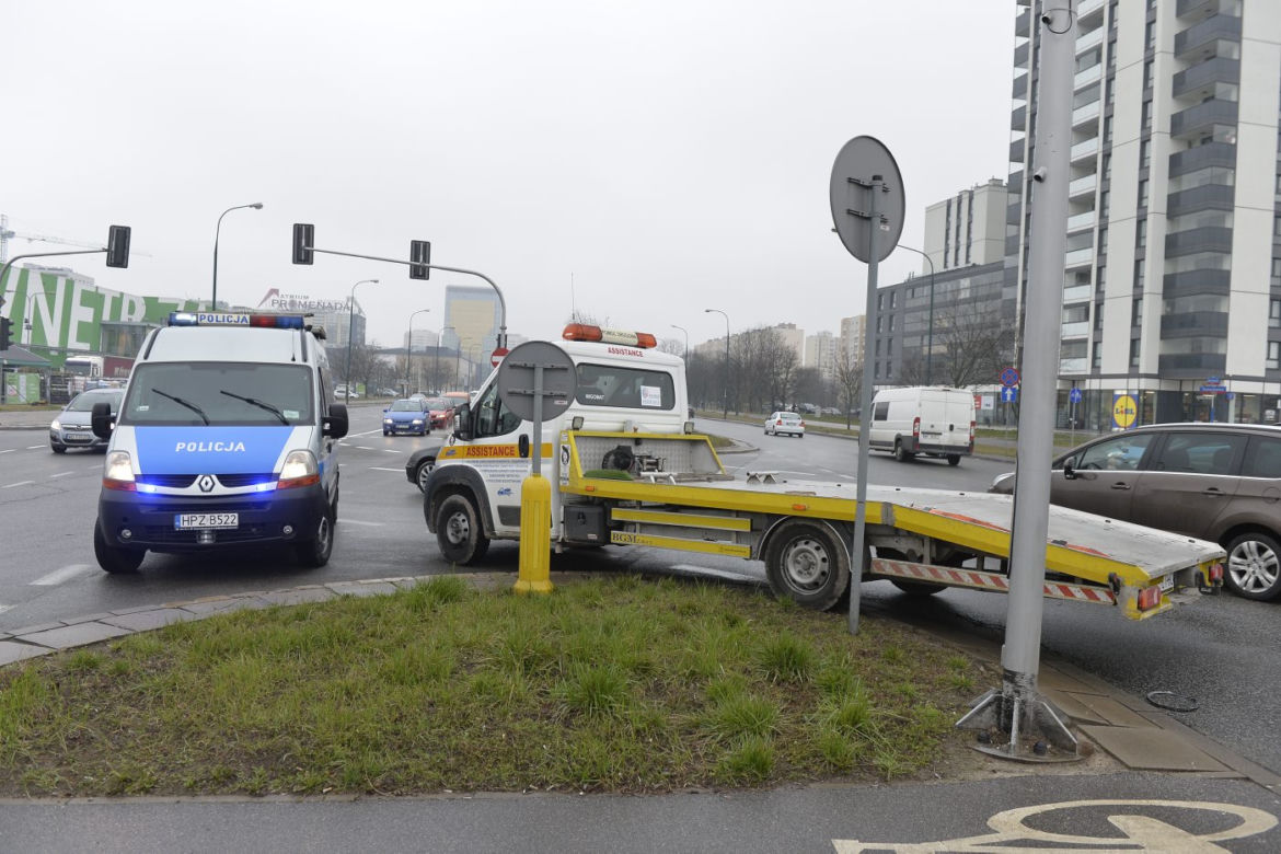 Poranny wypadek przy Ostrobramskiej