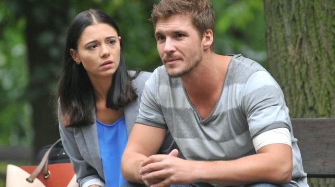 M jak miłość odcinek 1265, Iza (Adriana Kalska), Marcin (Mikołaj Roznerski)
