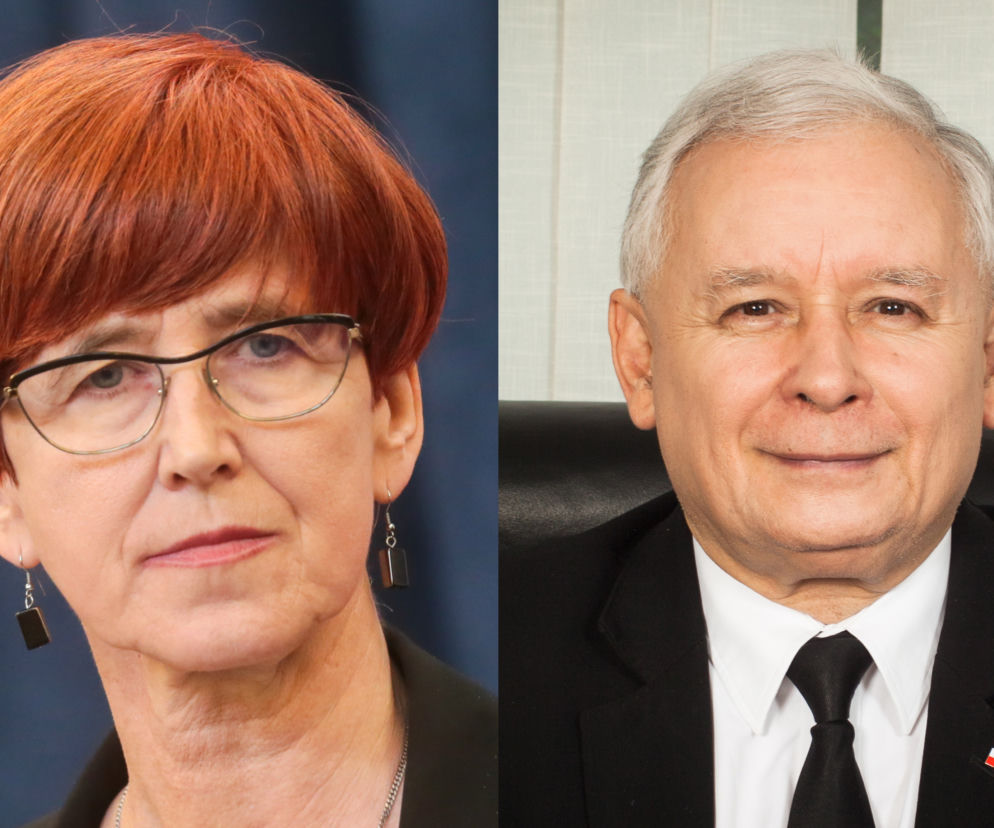 Elżbieta Rafalska i Jarosław Kaczyński