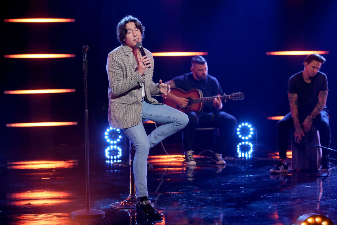 Dawid Kwiatkowski w obiektywie, podczas koncertu w ESKA Live!