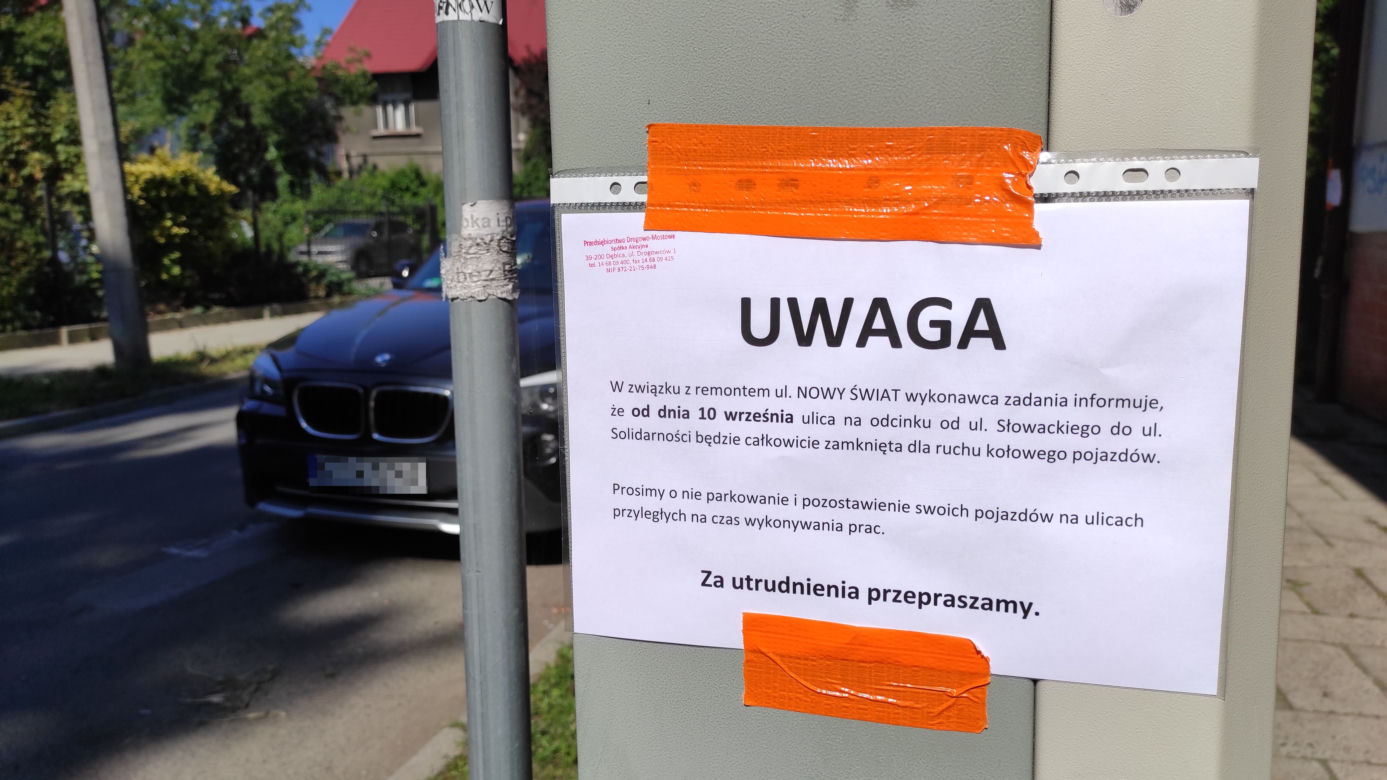 Rozpoczyna się remont ulicy Nowy Świat w Tarnowie