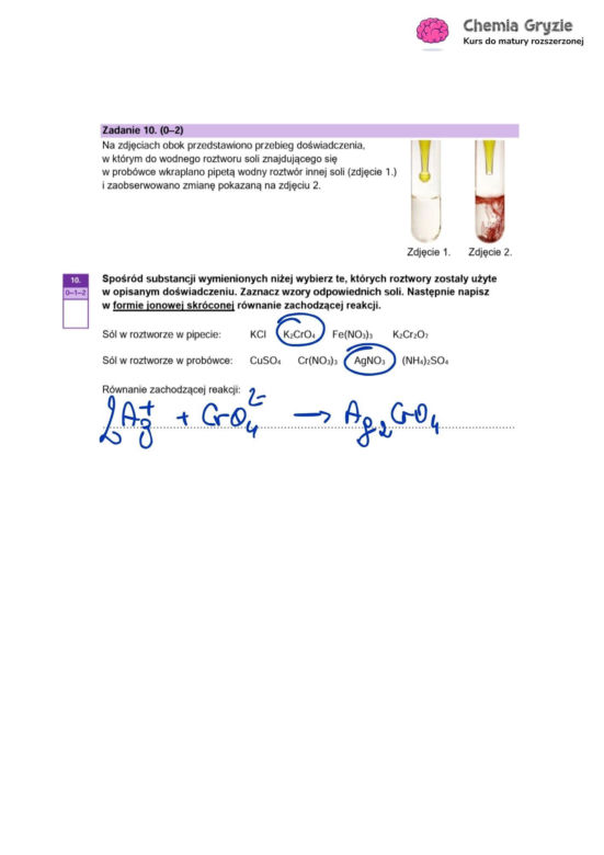 Matura 2026 z rozszerzonej chemii: odpowiedzi do wszystkich zadań z arkusza CKE 13.05.2026