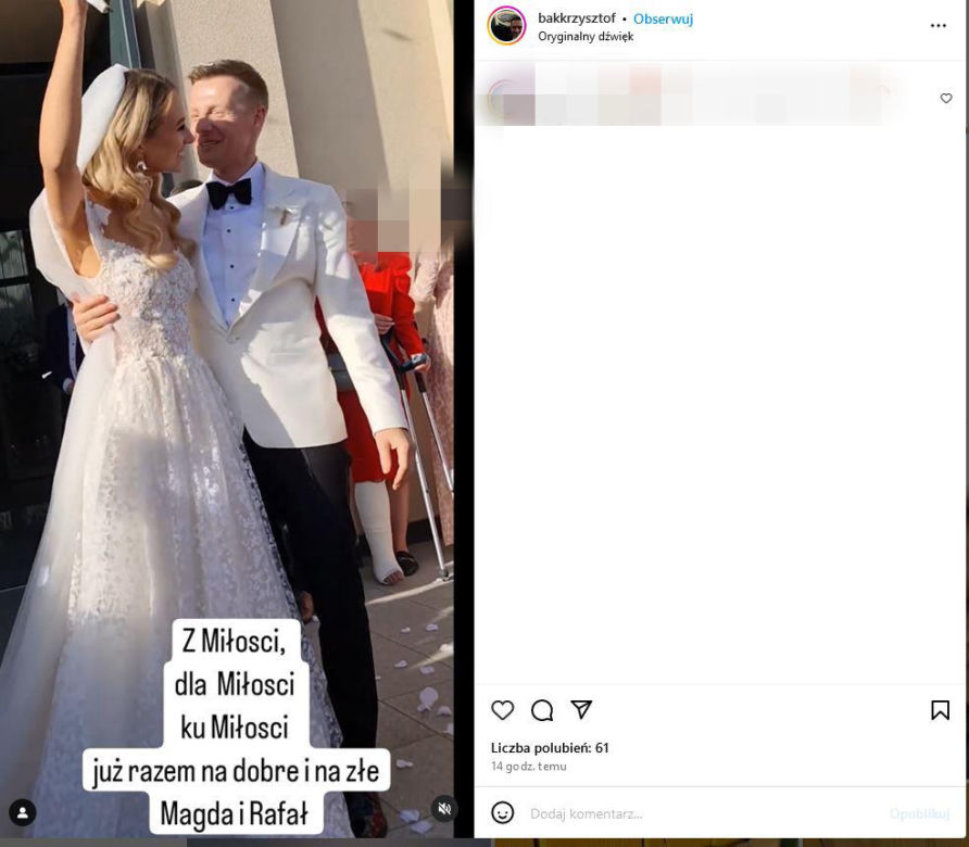 Rafał Mroczek wziął ślub