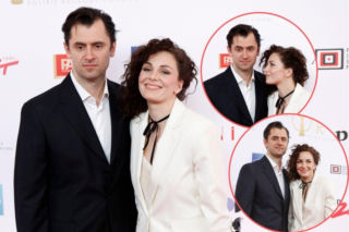 Katarzyna Wajda brylowała na gali u boku nowego ukochanego. Niedaleko jej syn pozował do zdjęć