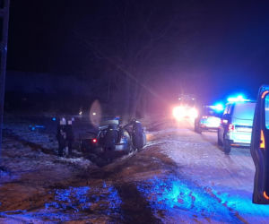 Pościg przez trzy powiaty za złodziejem paliwa. Finał w rowie w Zabrzewie w powiecie leszczyńskim