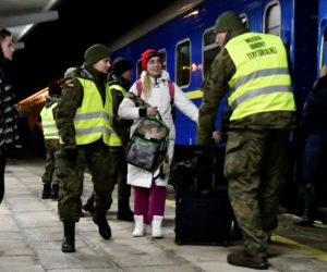 Pociąg z uchodźcami z Ukainy dotarł do Sędziszowa