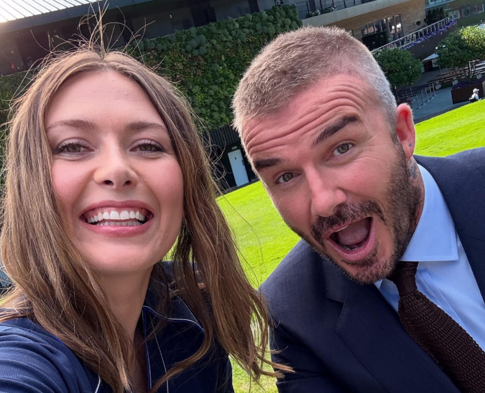 Maria Szarapowa i David Beckham
