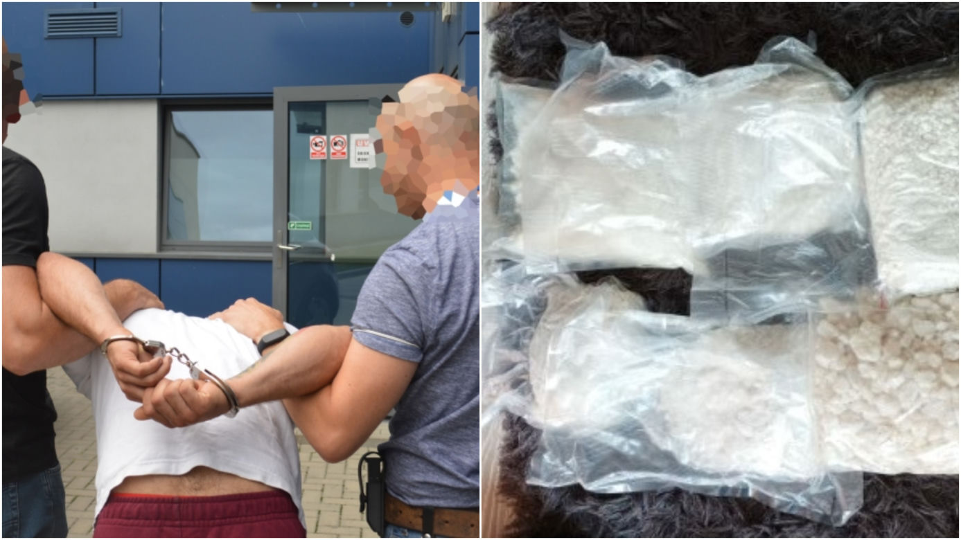 Płock. Kradziony nissan i 9 kg narkotyków! Ślady prowadziły do Wielkopolski