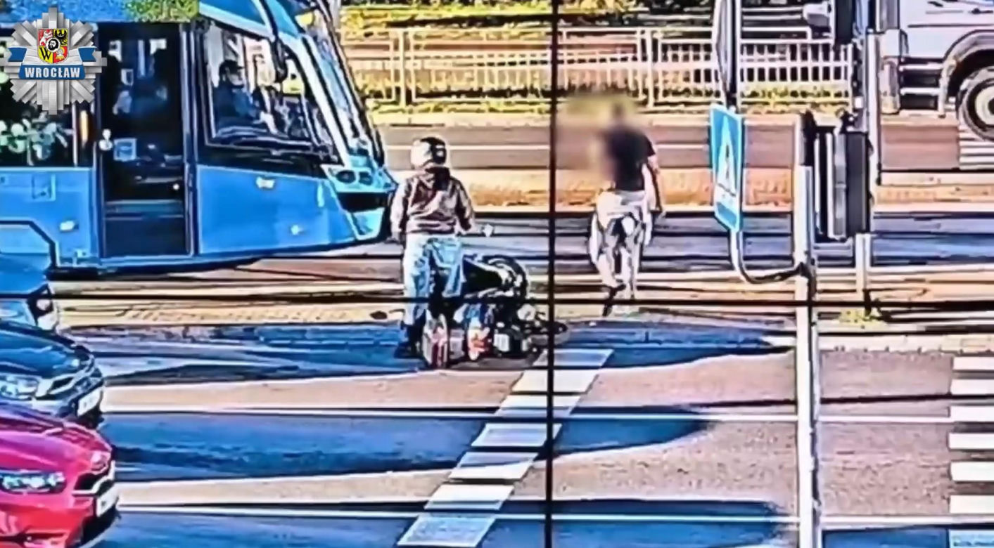 Horror na ulicach Wrocławia! Zaatakował skuterzystę, ukradł Opla i uderzył kobietę w twarz