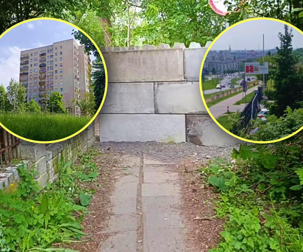Mały mur podzielił ogromne osiedla. W tle spór miasta z właścicielem działki