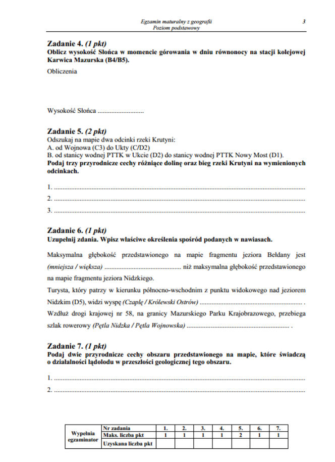 Geografia rozszerzona 2013