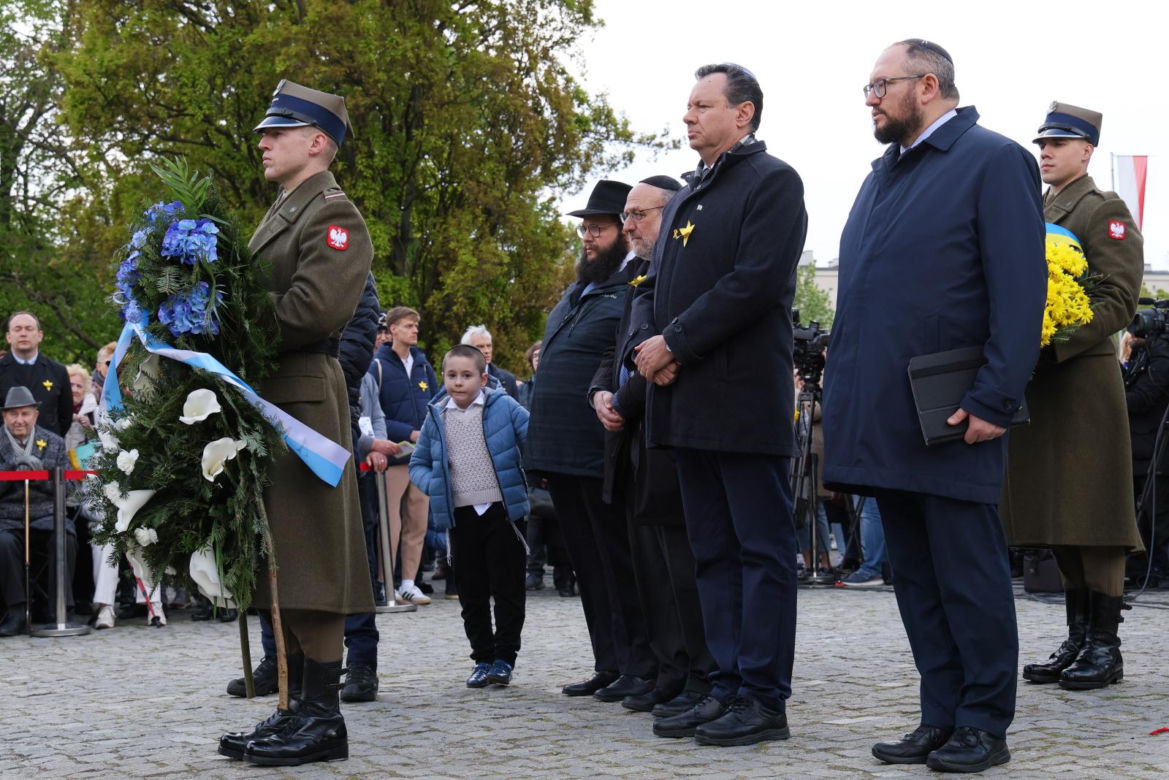Oficjalne uroczystości z okazji 81. rocznicy wybuchu powstania w getcie warszawskim