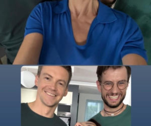 M jak miłość nowy sezon na planie. Mariusz (Mateusz Mosiewicz), Jakub Karski (Krzysztof Kwiatkowski), Martyna (Magdalena Turczeniewicz)